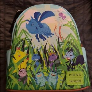 Loungefly Pixar Bugs Backpack - Blue and Green